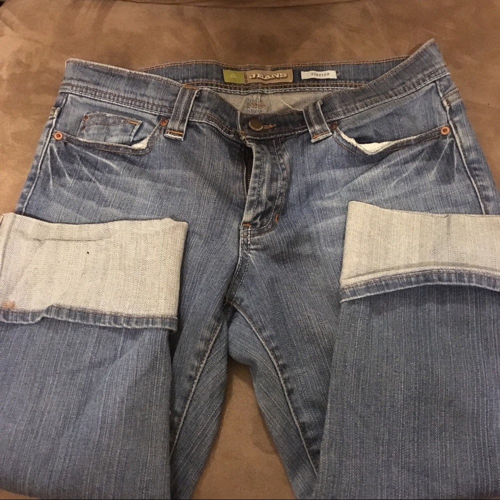 Denim Cropped Jeans